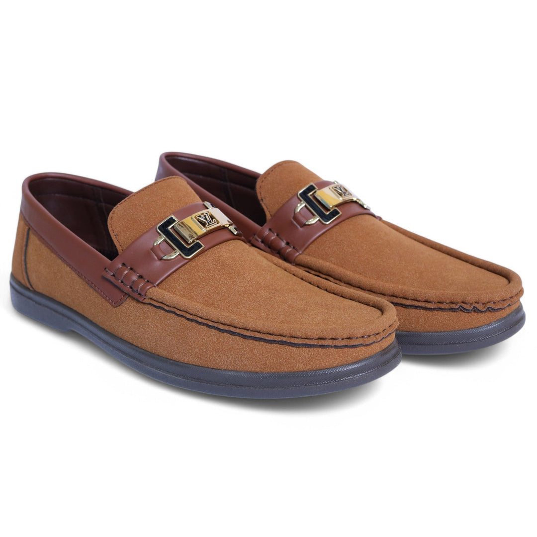 Elegant Brown Suede Loafers