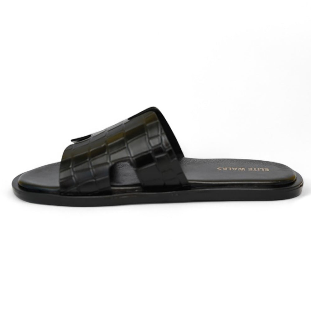 COMFAURA  Luxe – Croc Black